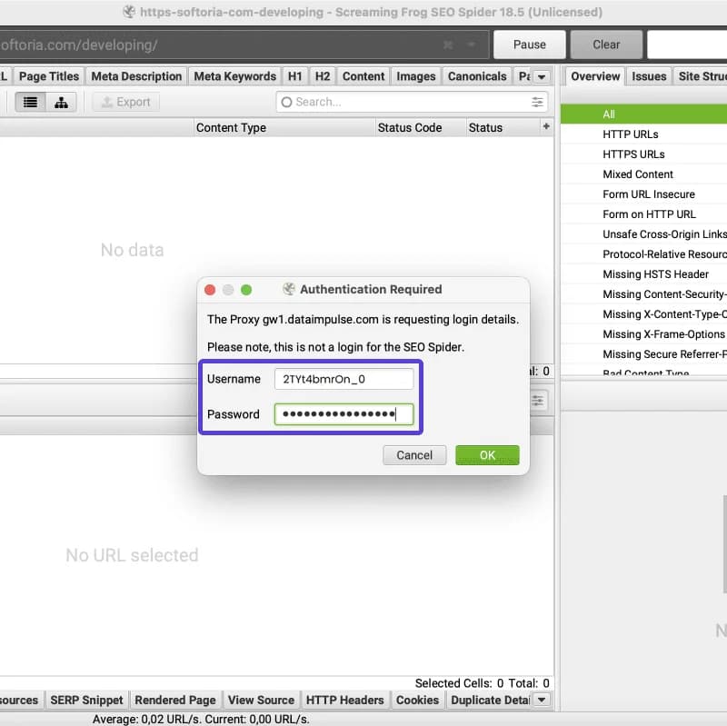 Як інтегрувати Screaming Frog зі Stableproxy