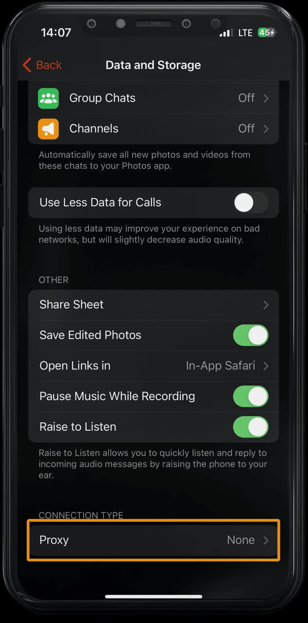 Як увімкнути проксі в Telegram